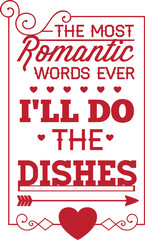 Romantic T-Shirt Print Design – Couple Love Quote Typography for Valentine’s Day & Anniversary Gift