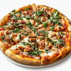 pizza isolated on white