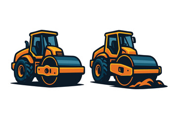 Road Roller Construction Vehicle 
