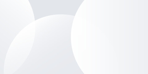 Vector white background with grey circle lines. Digital future technology concept illustration