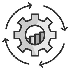 Data Management Icon Element For Design