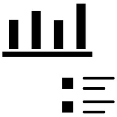 Bar Graph Icon Element For Design