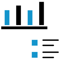 Bar Graph Icon Element For Design