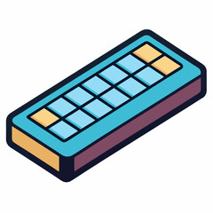 Colorful Computer Keyboard Icon Vector Design