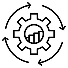 Data Management Icon Element For Design