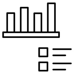 Bar Graph Icon Element For Design