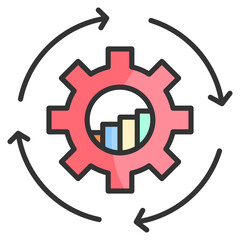 Data Management Icon Element For Design