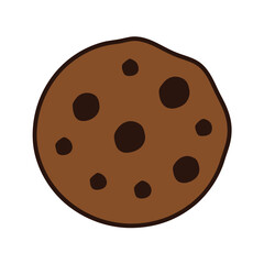 Cookie vector Design, art, and illustration on a white background