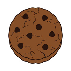 Cookie vector Design, art, and illustration on a white background
