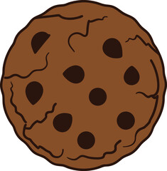 Cookie vector Design, art, and illustration on a white background