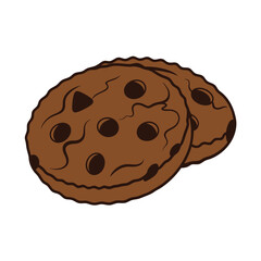Cookie vector Design, art, and illustration on a white background