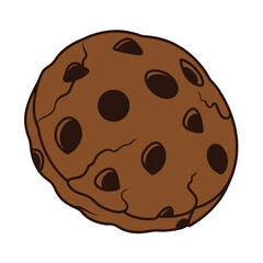 Cookie vector Design, art, and illustration on a white background