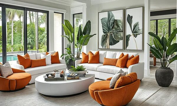 Modern Tropical Living Room