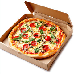 pizza in box