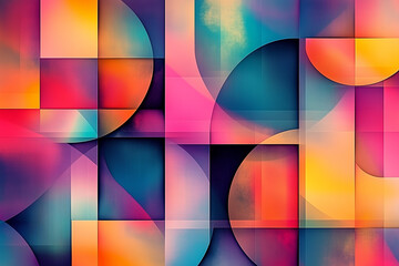 Cubism-style abstract smooth patterns