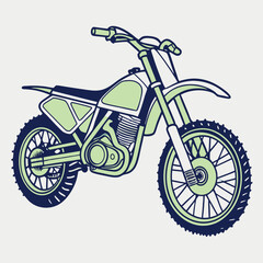 Fototapeta premium Motocross T-Shirt: Dirt Bike, Racing, and Adventure