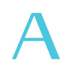 Creative letter A logo design graphic