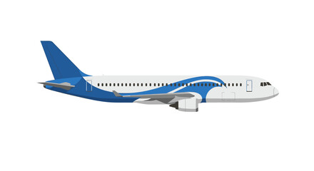 Passenger Airplane Illustration