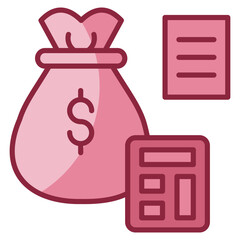 Accounting Icon Element For Design