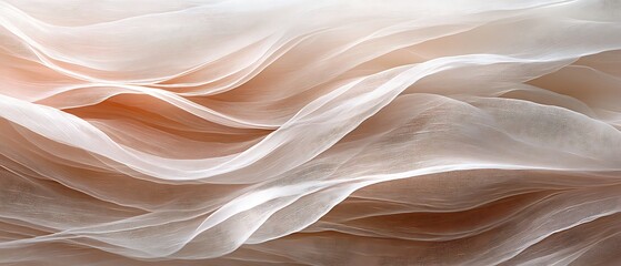 Fototapeta premium Soft Peach Fabric Texture Close-up