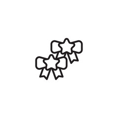 Two decorative star-shaped bows, perfect for gifts or festive occasions.