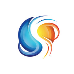 Modern Letter S Logo - Abstract Gradient Design for Creative Brand Identity