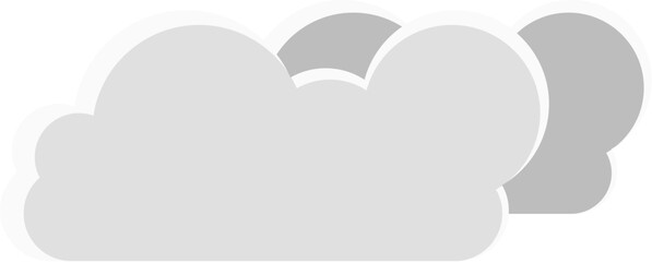 Minimal flat cloud vector illustration. Ideal for weather icons, sky backgrounds, app interfaces, kids visuals, and dreamy or peaceful-themed graphic designs.