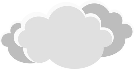 Minimal flat cloud vector illustration. Ideal for weather icons, sky backgrounds, app interfaces, kids visuals, and dreamy or peaceful-themed graphic designs.