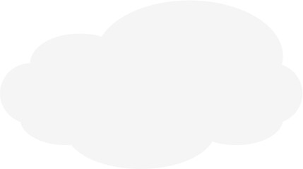 Minimal flat cloud vector illustration. Ideal for weather icons, sky backgrounds, app interfaces, kids visuals, and dreamy or peaceful-themed graphic designs.