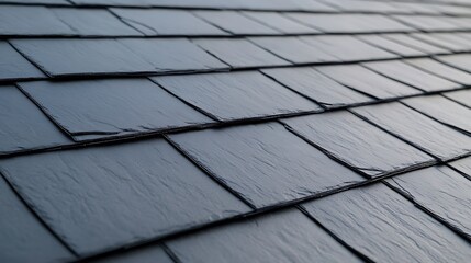 Close-Up of Slate Roof Tiles