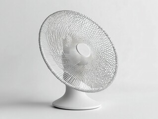 White Desk Fan