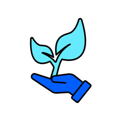 Icon a ecology, isolated against a clean background.