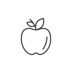 Apple icons vector icon design. modern flat and line design