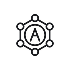 Antioxidant icons vector icon design. modern flat and line design