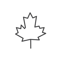 Autumn leaf canadian icons vector icon design. modern flat and line design