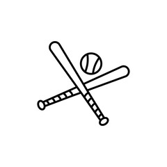 Baseball icons vector icon design. modern flat and line design