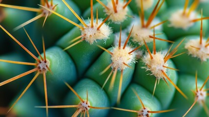 Obraz premium close-up view of a cactus surface
