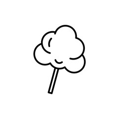 Cotton Candy icons vector icon design. modern flat and line design