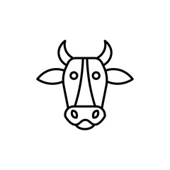 Cow icons vector icon design. modern flat and line design