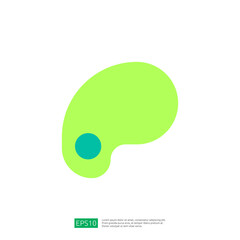 Green Icon Representing Farming Practices and Sustainable Agriculture in Vibrant Landscape Setting