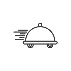 Food delivery icons vector icon design. modern flat and line design