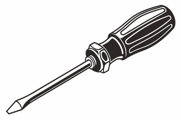 screwdriver  silhouette vector 