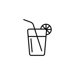 Lemonade icons vector icon design. modern flat and line design