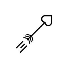 Love arrow icons vector icon design. modern flat and line design
