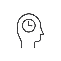 Memory recall icons vector icon design. modern flat and line design