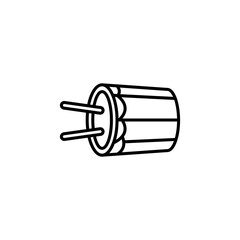 Muslim drum icons vector icon design. modern flat and line design