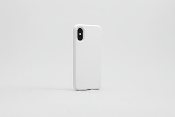 White minimalist smartphone case against a plain background.