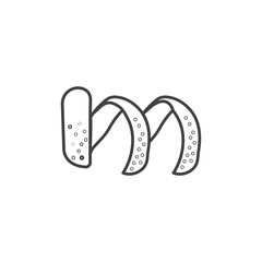 Peel clementine icons vector icon design. modern flat and line design