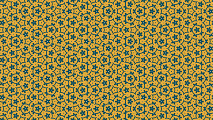 Modern geometric abstract floral organic textile pattern vector.