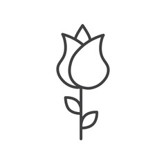 Rose icons vector icon design. modern flat and line design